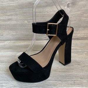 ASOS black platform sandal size UK 4 or USA 6